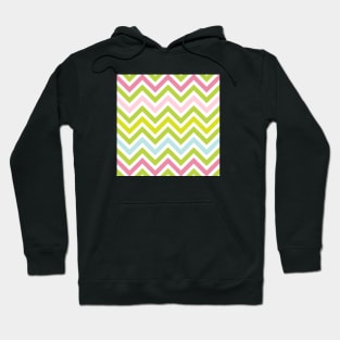 Pink & Green Stripes Hoodie